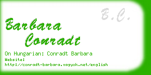 barbara conradt business card